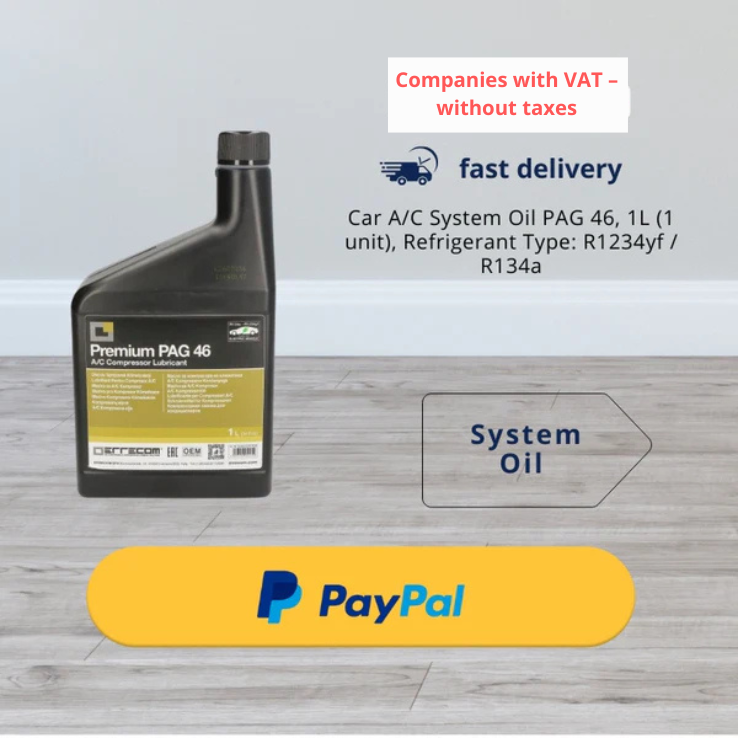 Car A/C System Oil Refrigerate GAS store